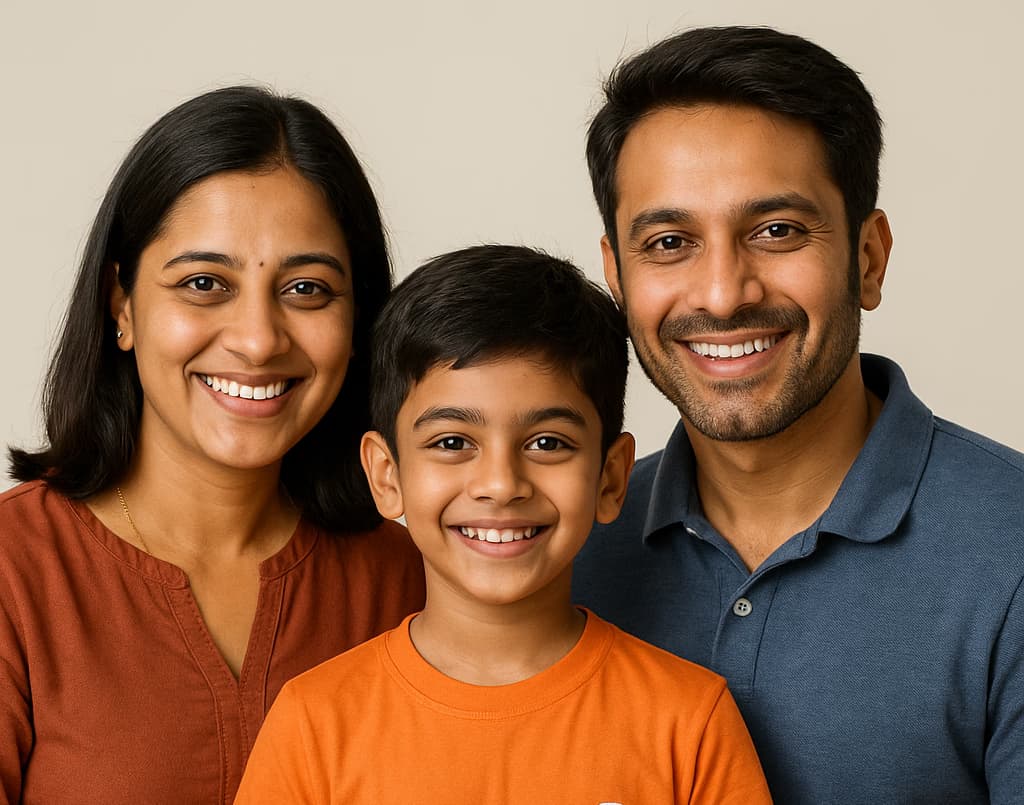 Happy parents and children at SIP Abacus